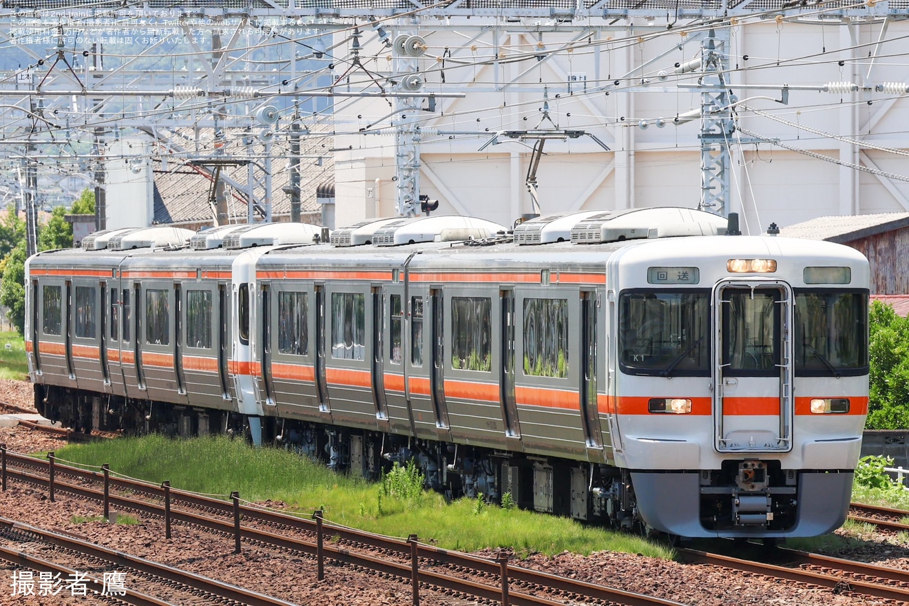 【JR海】313系K9編成+K1編成が富士運輸区から静岡車両区へ回送の拡大写真
