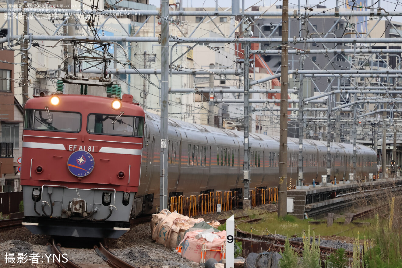 【JR東】EF81-81牽引盛岡行きカシオペア紀行運転の拡大写真