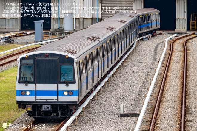 【台北捷運】C341型211/212編成北投構機廠内試運転を不明で撮影した写真