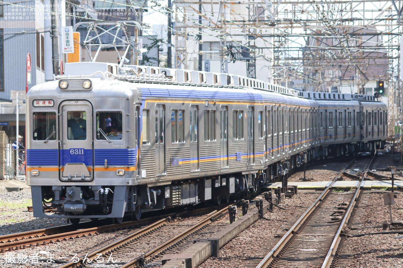 【南海】6300系6311F 千代田工場出場試運転の拡大写真