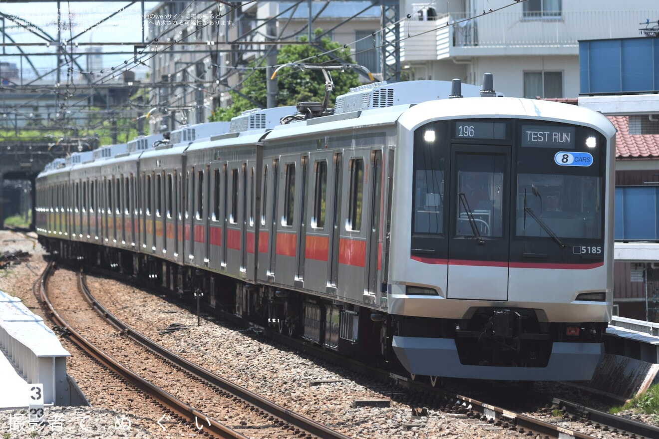 【東急】5080系5185F 長津田車両工場出場試運転の拡大写真