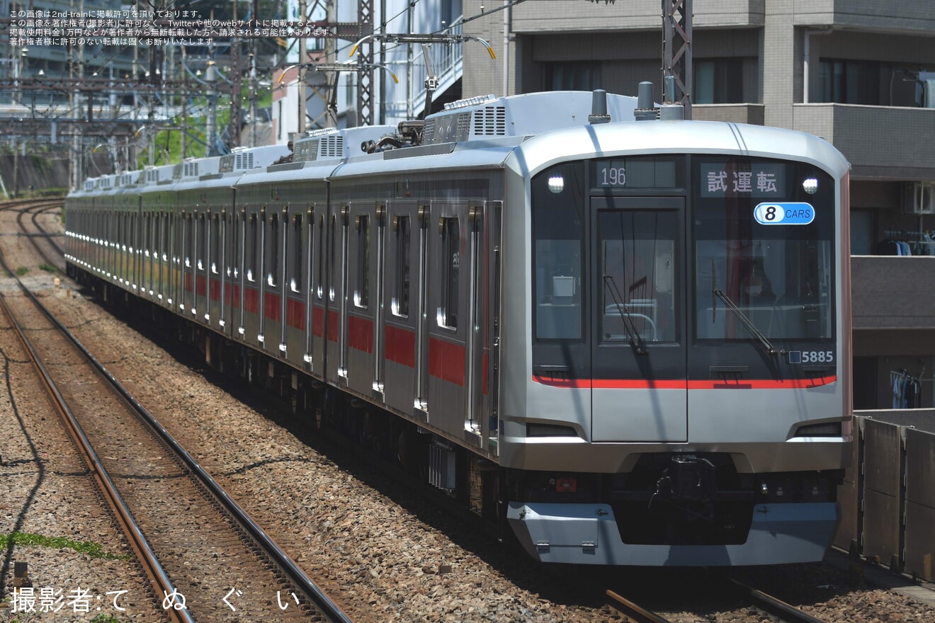 【東急】5080系5185F 長津田車両工場出場試運転の拡大写真