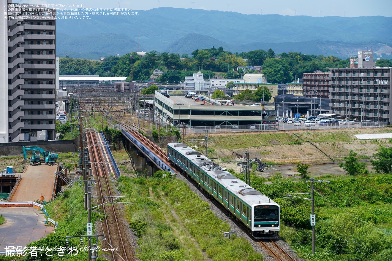 【JR東】E501系K752編成が勝田車両センターへ返却回送の拡大写真