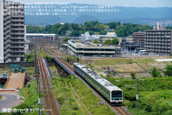 【JR東】E501系K752編成が勝田車両センターへ返却回送を不明で撮影した写真