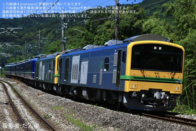 【JR東】GV-E197系TS06編成が12系を牽引する試運転(20240618)