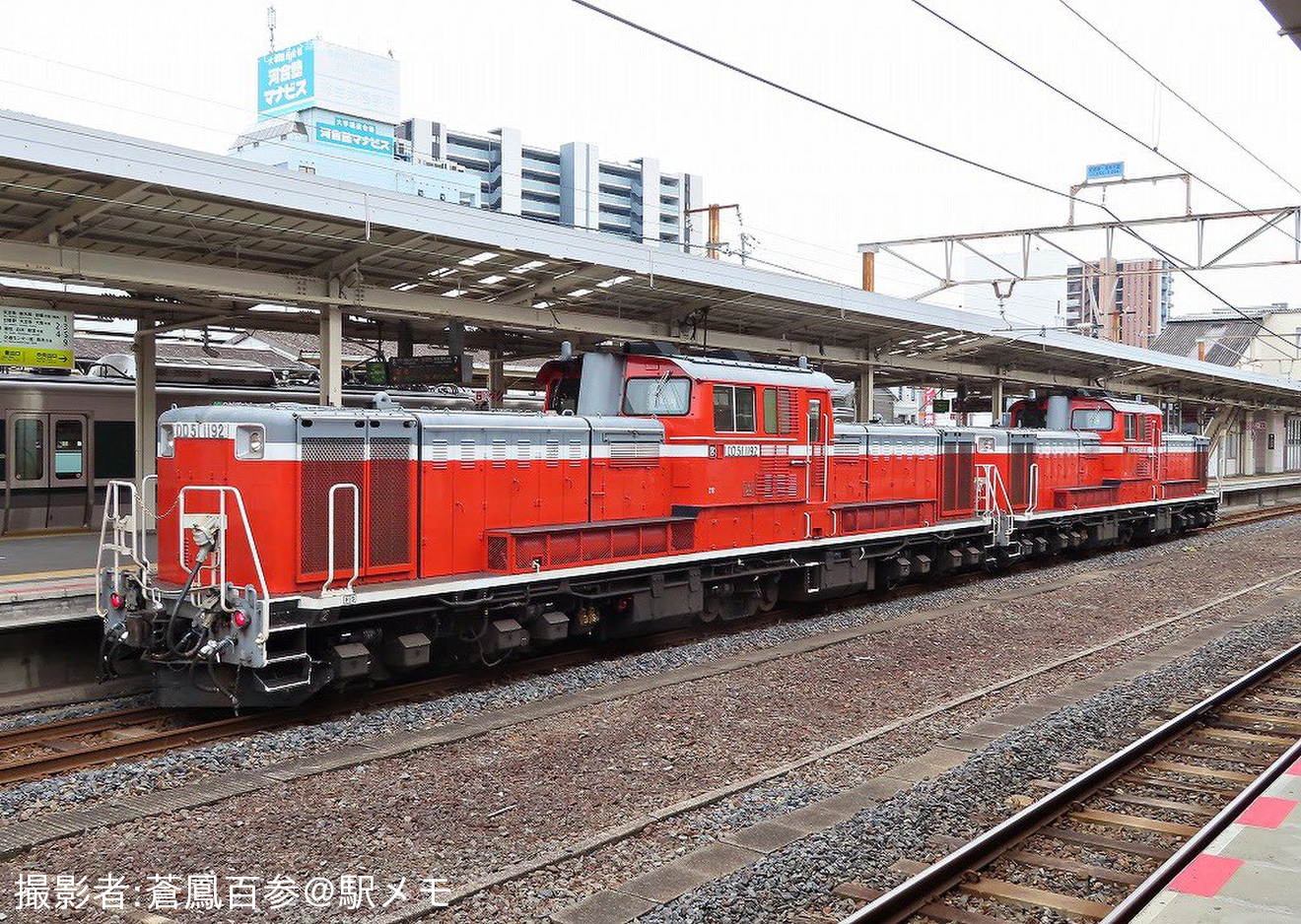 【JR西】DD51-1191+DD51-1192が和歌山市から返却回送の拡大写真