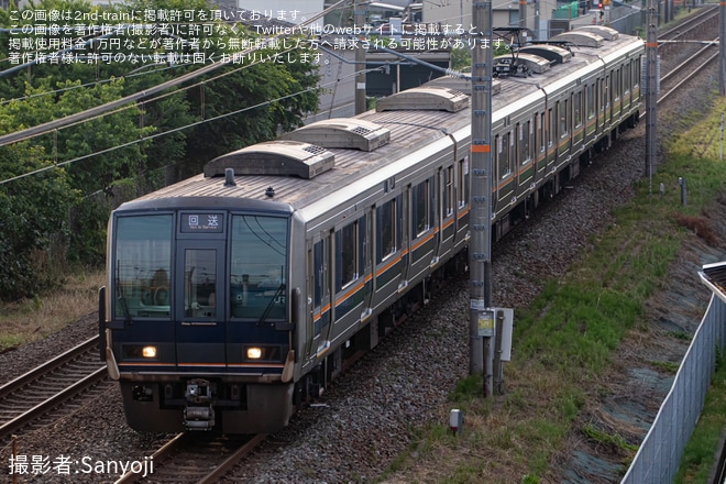【JR西】207系Z3編成網干総合車両所本所入場回送を不明で撮影した写真