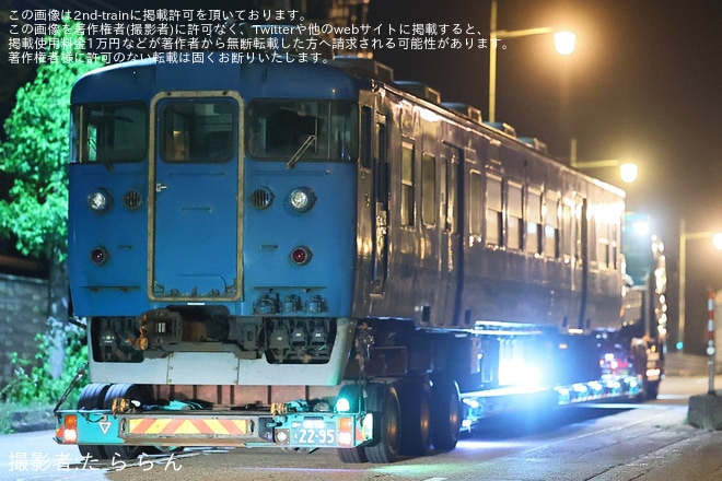 【あい鉄】413系AM05編成が廃車陸送を不明で撮影した写真