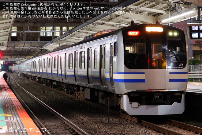 【JR東】錦糸町電留線工事に伴うE217系臨時回送を不明で撮影した写真
