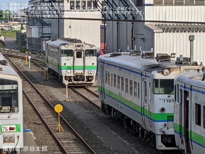 【JR北】キハ40-1797が釧路運輸車両所で解体作業中