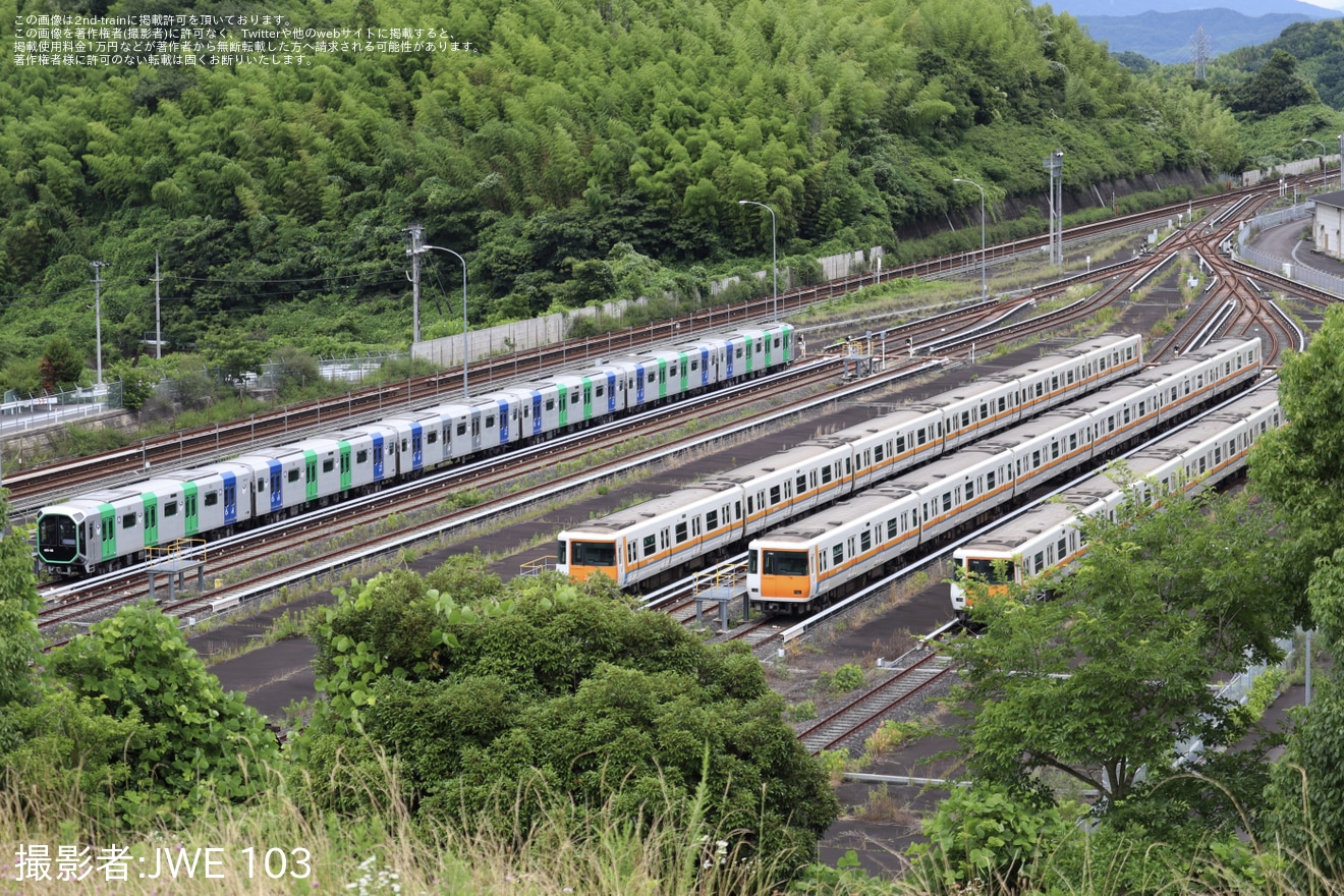【大阪メトロ】400系406-08Fが登美ヶ丘車庫へ入庫の拡大写真