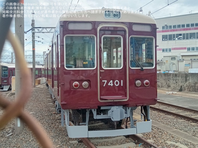 【阪急】17年間運用離脱の7300系C#7851がC#7401とC#7302に挟まれ3両の組成に