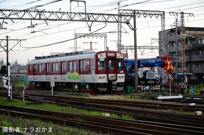 【近鉄】脱線した5800系DH04が西大寺検車区内で復旧へ