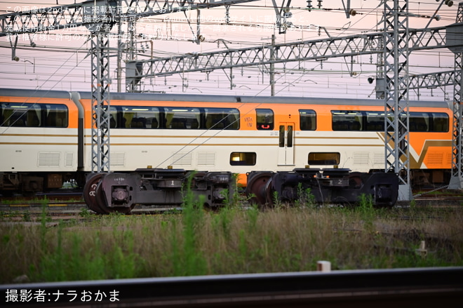 【近鉄】脱線した5800系DH04が西大寺検車区内で復旧へを同上で撮影した写真