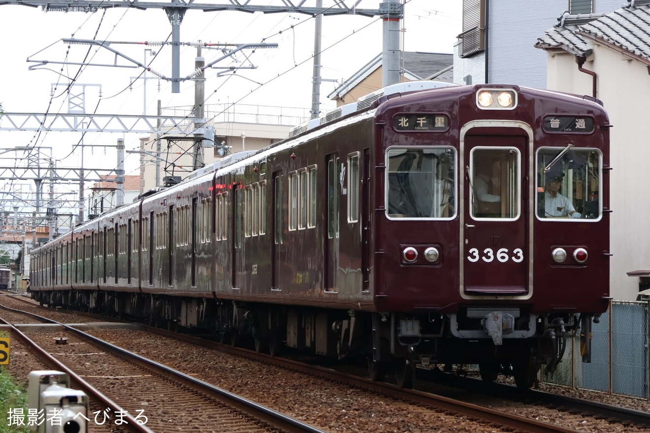 【阪急】3300系3323FからC#3953が抜かれて7連化され運用にの拡大写真