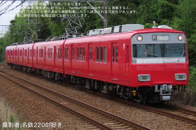 【名鉄】6500系6503F舞木検査場出場試運転を不明で撮影した写真