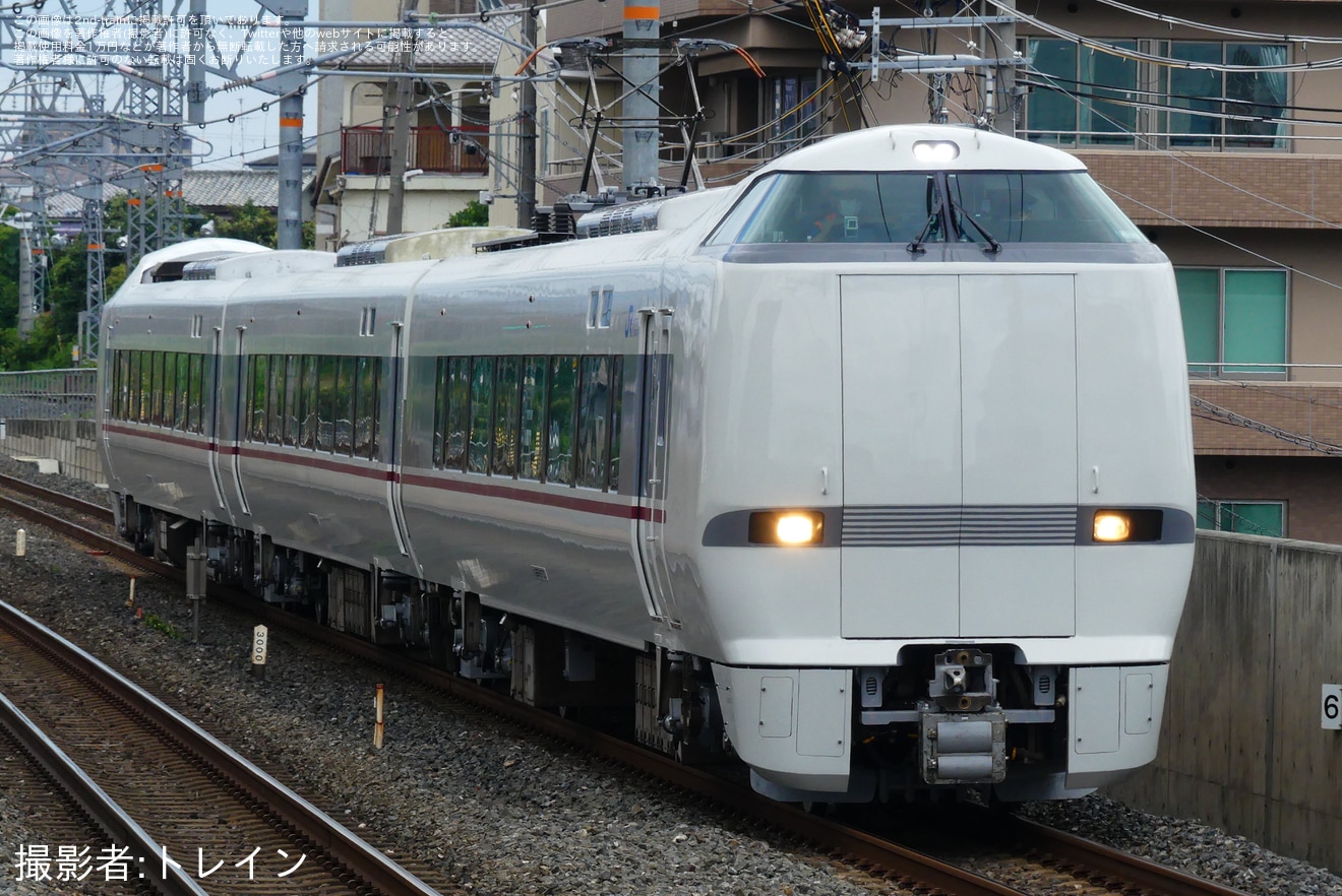 【JR西】289系FH303編成吹田総合車両所本所出場試運転の拡大写真