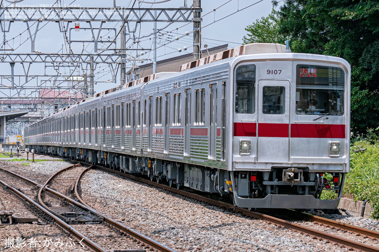 【東武】9000系9107F 南栗橋工場出場後のATO調整試運転の拡大写真