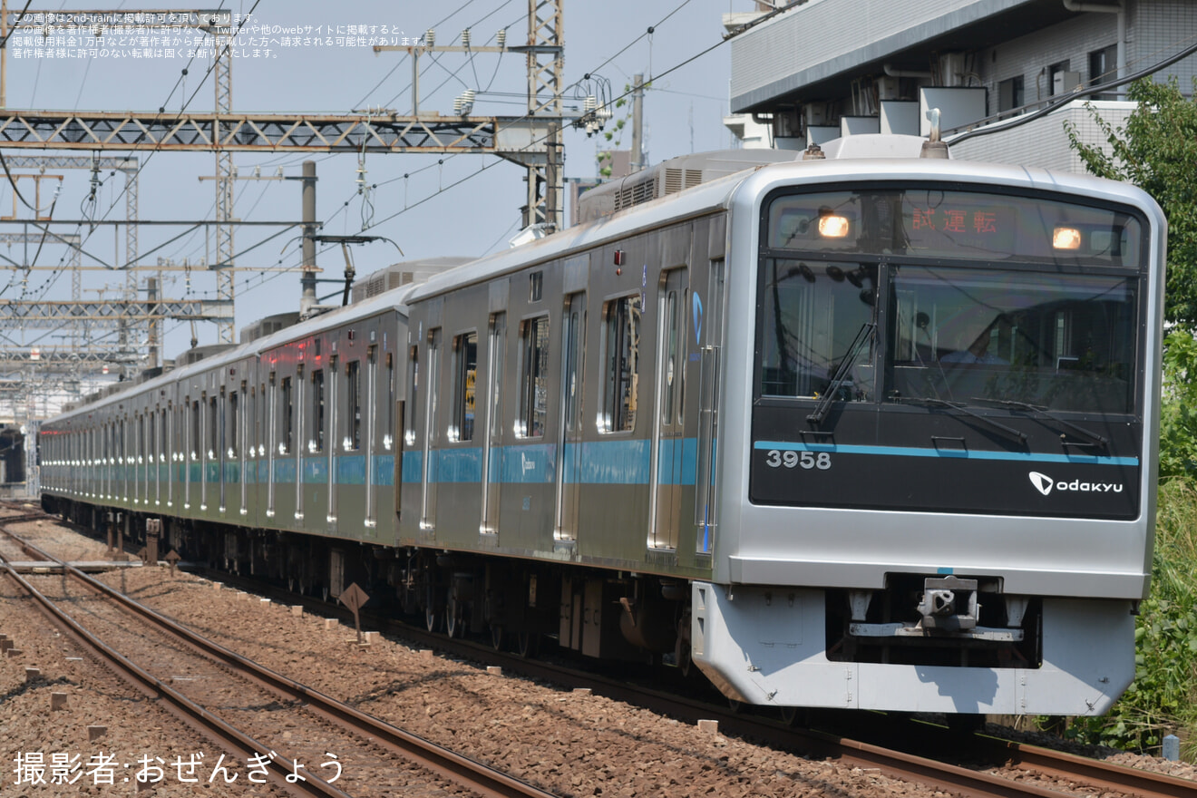 【小田急】3000形3658F(3658×8)車輪交換試運転の拡大写真