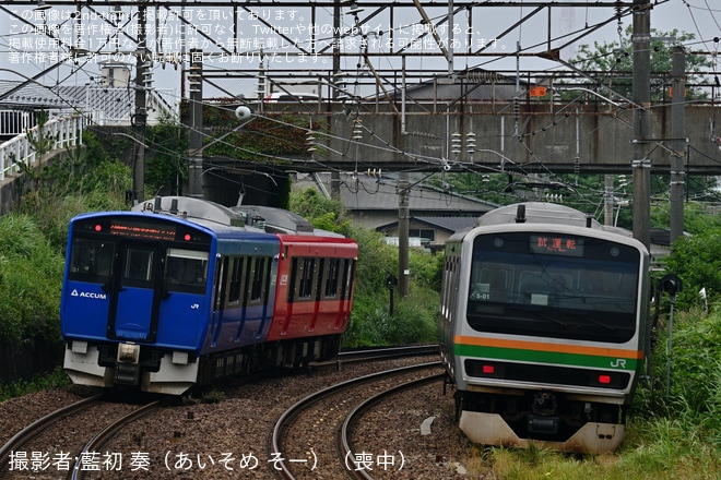 【JR東】E231系コツS-01編成秋田総合車両センター構内試運転