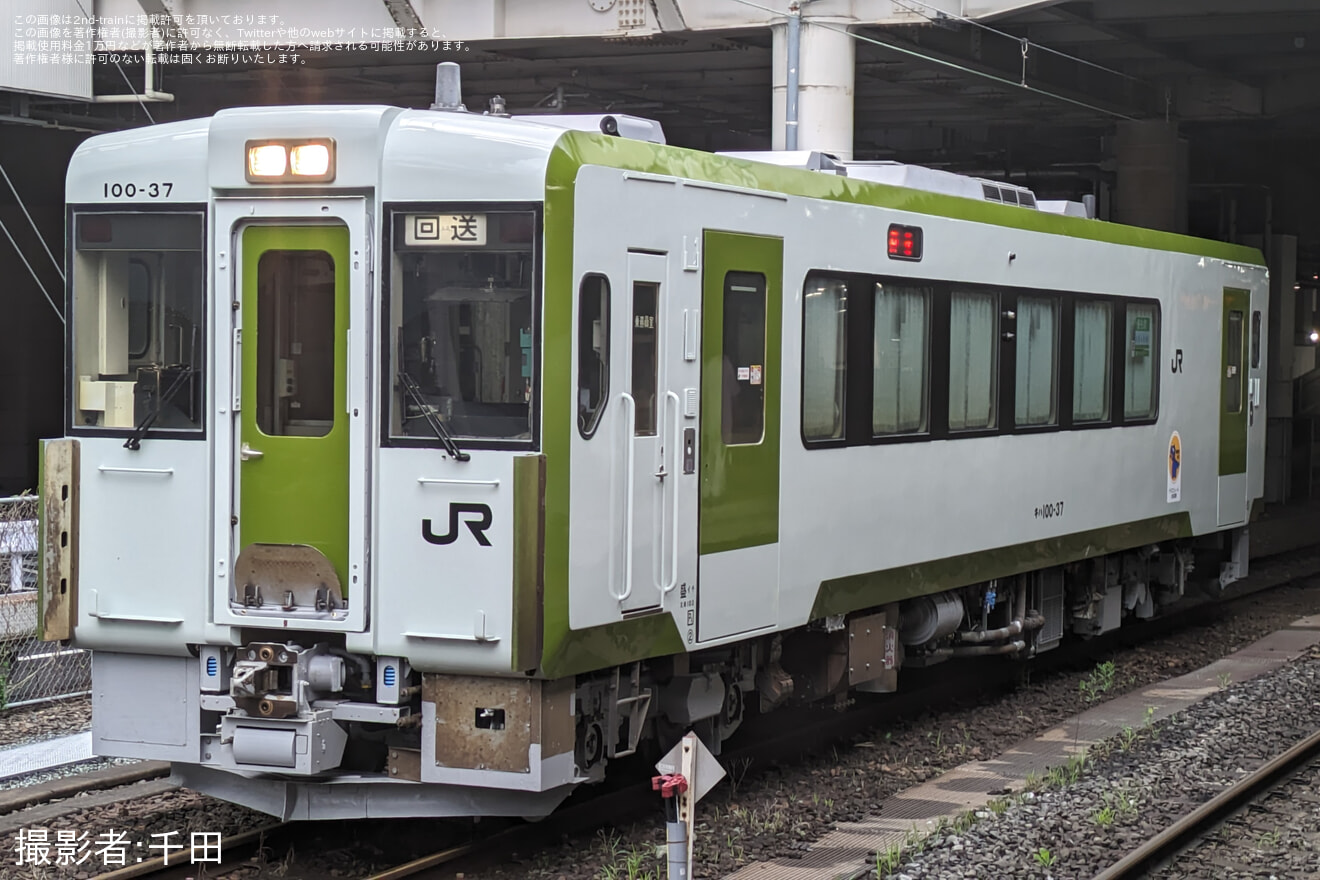 【JR東】キハ100-37郡山総合車両センター出場回送の拡大写真