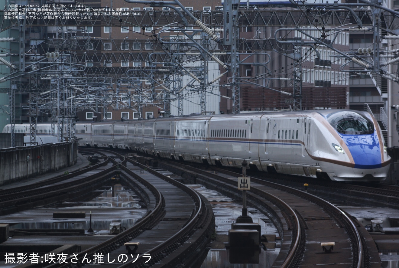 【JR東】E7系F39編成新幹線総合車両センター出場試運転の拡大写真