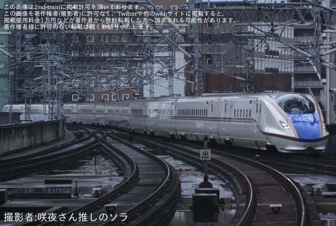 【JR東】E7系F39編成新幹線総合車両センター出場試運転を不明で撮影した写真