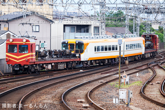 【近鉄】16000系Y09 五位堂検修車庫出場回送を大和八木駅で撮影した写真