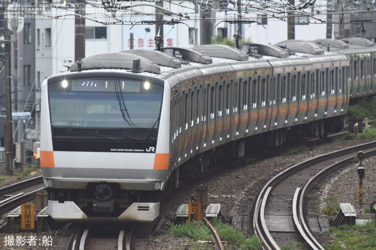 【JR東】E233系トタH53編成 国府津車両センターから返却回送の拡大写真