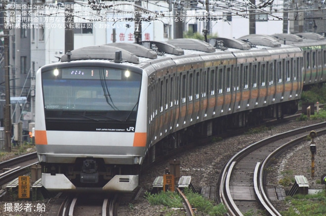 【JR東】E233系トタH53編成 国府津車両センターから返却回送を渋谷～恵比寿間で撮影した写真