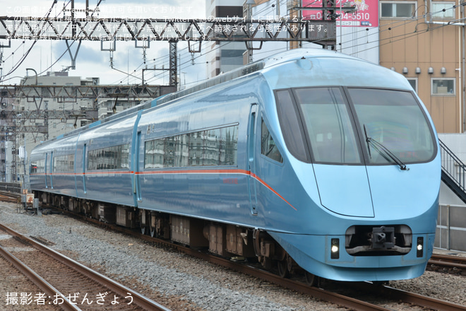 【小田急】60000形60052F(60052×4)車輪交換試運転を本厚木駅で撮影した写真