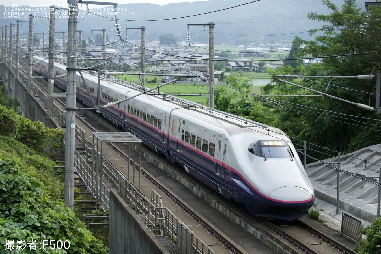 【JR東】盛岡始発のやまびこ50号をE2系が計画代走の拡大写真