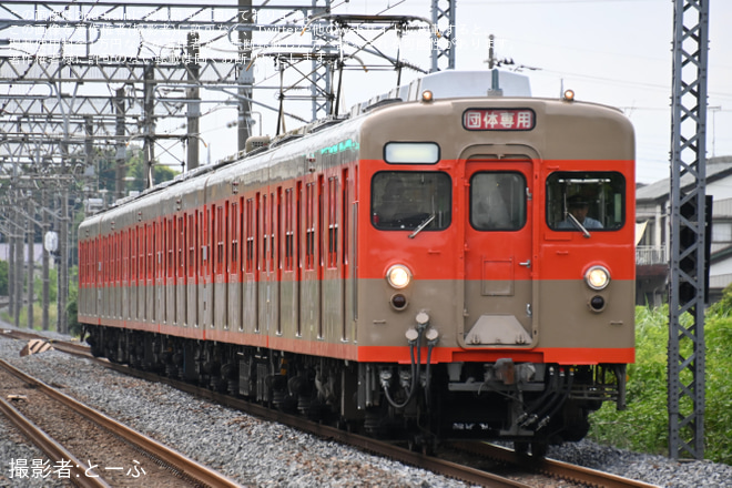 【東武】8000系8111F使用 「懐かしの林間学校列車」を柳生駅で撮影した写真