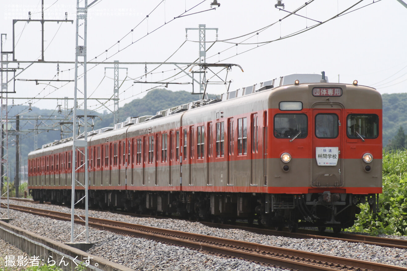 【東武】8000系8111F使用 「懐かしの林間学校列車」の拡大写真