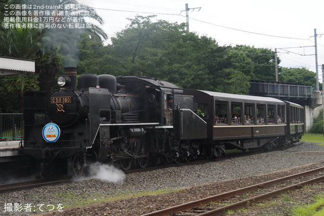 【JR西】京都鉄道博物館 SLスチーム号「プラレール65周年」記念ヘッドマークを取り付け開始を京都鉄道博物館で撮影した写真