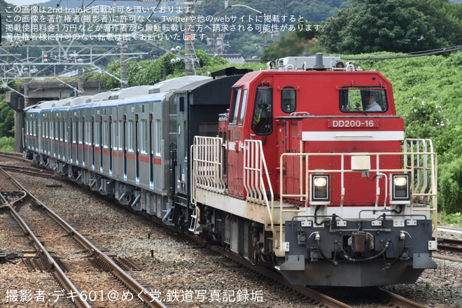 【京成】新型車両3200形6両出場甲種輸送を不明で撮影した写真