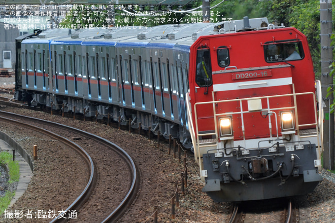 【京成】新型車両3200形6両出場甲種輸送を鷲津～新居町間で撮影した写真