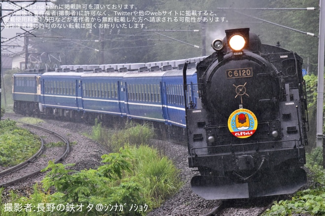 【JR東】臨時快速「SLぐんまちゃん横川号」を運行を不明で撮影した写真