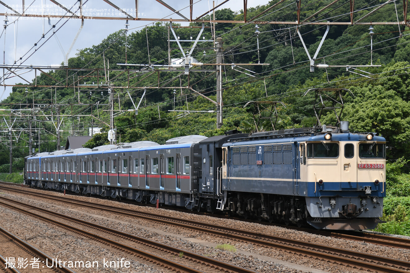 【京成】新型車両3200形6両出場甲種輸送の拡大写真