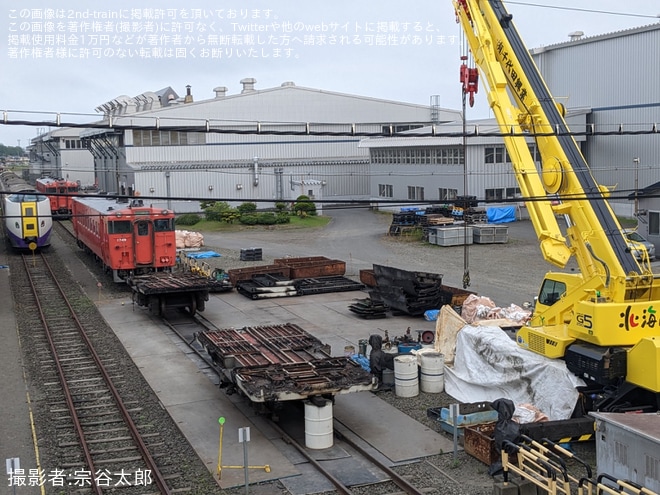 【JR北】キハ40-1727が釧路運輸車両所で解体終了へ