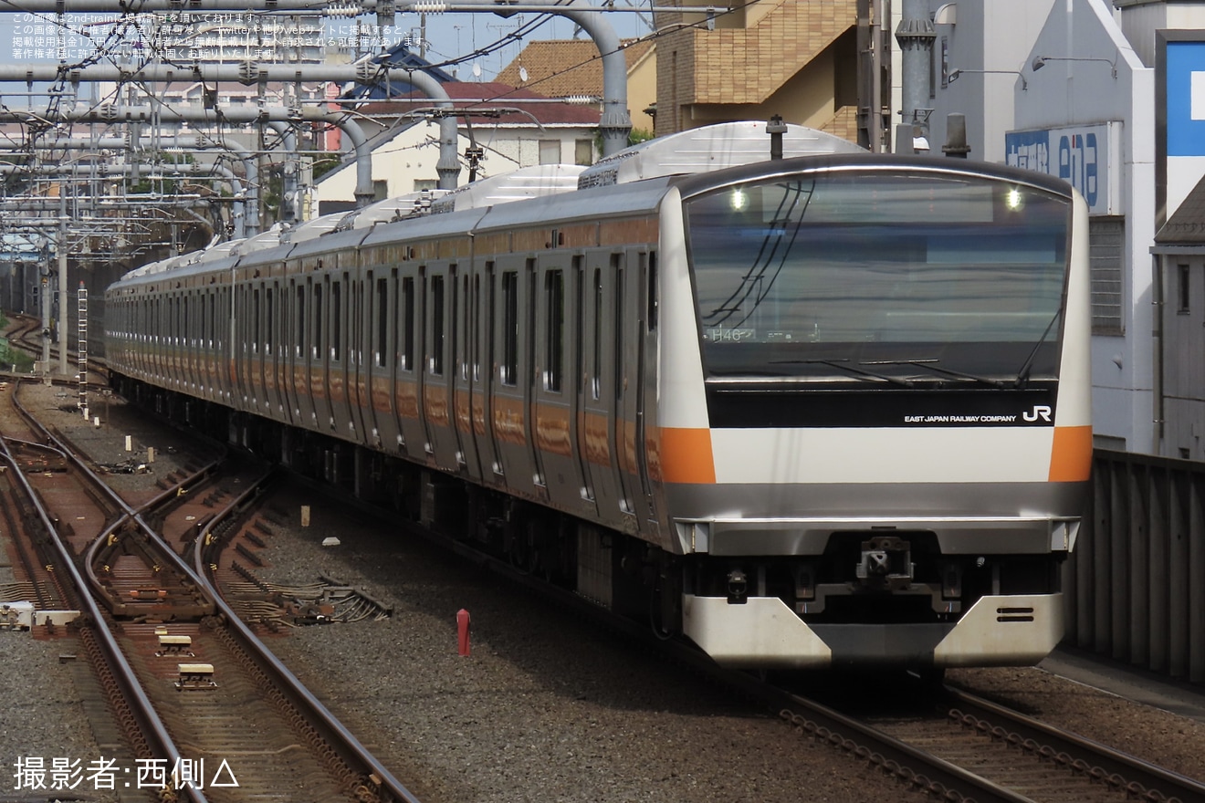 【JR東】E233系トタH46編成 東京総合車両センター出場(202407)の拡大写真