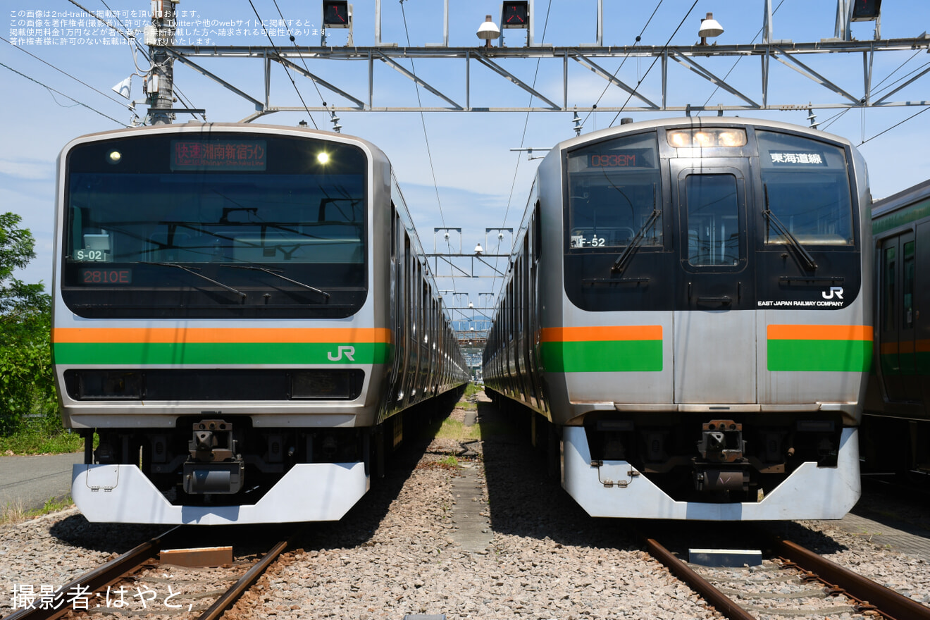 【JR東】「東海道線E217系里帰りイベント湘南色の3車種並べて写真撮影会」開催の拡大写真