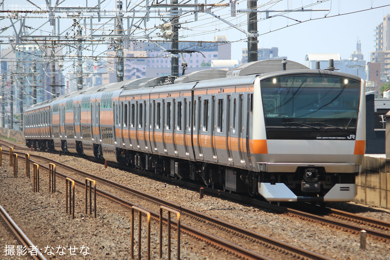 【JR東】E233系グリーン車4両(サロE233/E232-39,40 幕張車両センターへ疎開の拡大写真