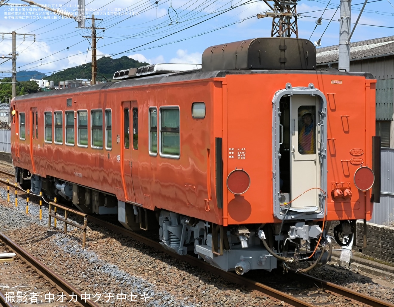 【JR西】キハ47-2022下関総合車両所本所構内試運転の拡大写真