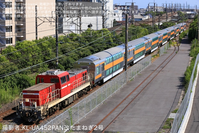【JR東】E233系0番台グリーン車8両(サロE233-41〜44+サロE232-41〜44)甲種輸送
