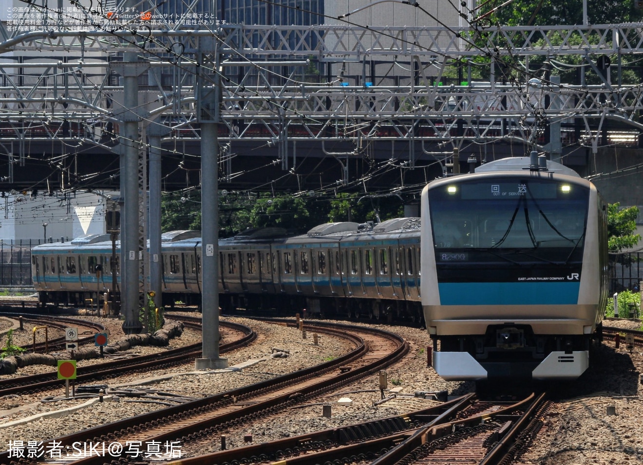 【JR東】E233系サイ178編成東京総合車両センター出場回送の拡大写真