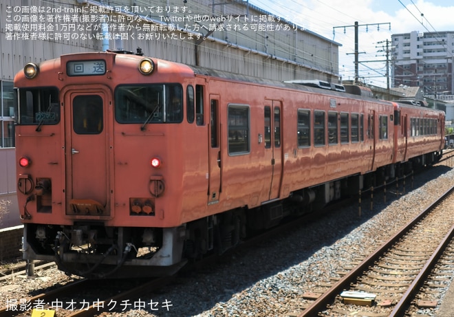 【JR西】キハ47-2012が下関総合車両所本所へ入場のため回送を不明で撮影した写真
