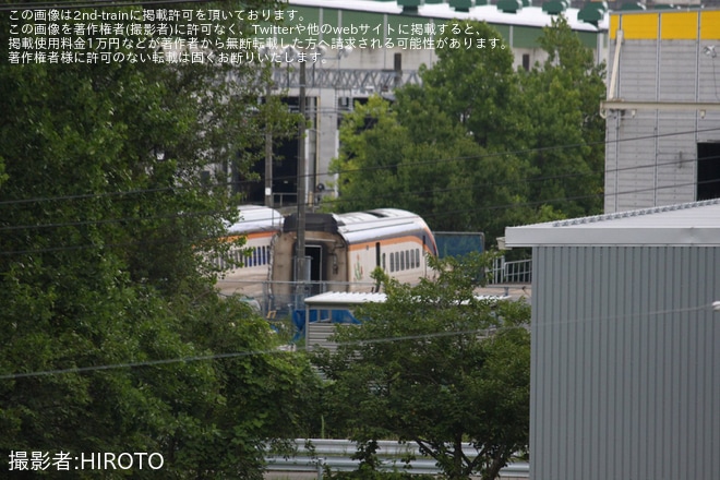 【JR東】E3系L55編成が解体作業中を新幹線総合車両センター付近で撮影した写真