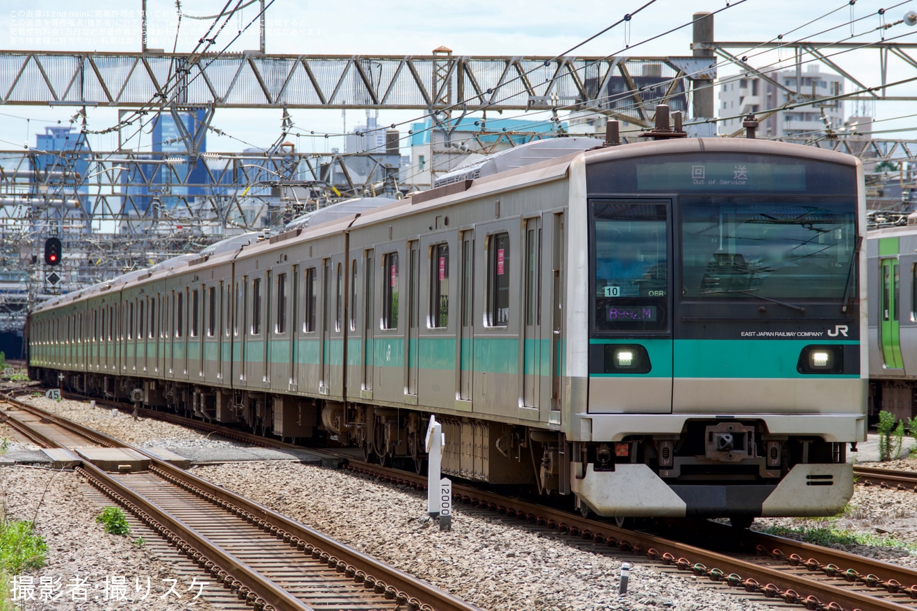 【JR東】E233系マト10編成東京総合車両センター出場回送の拡大写真