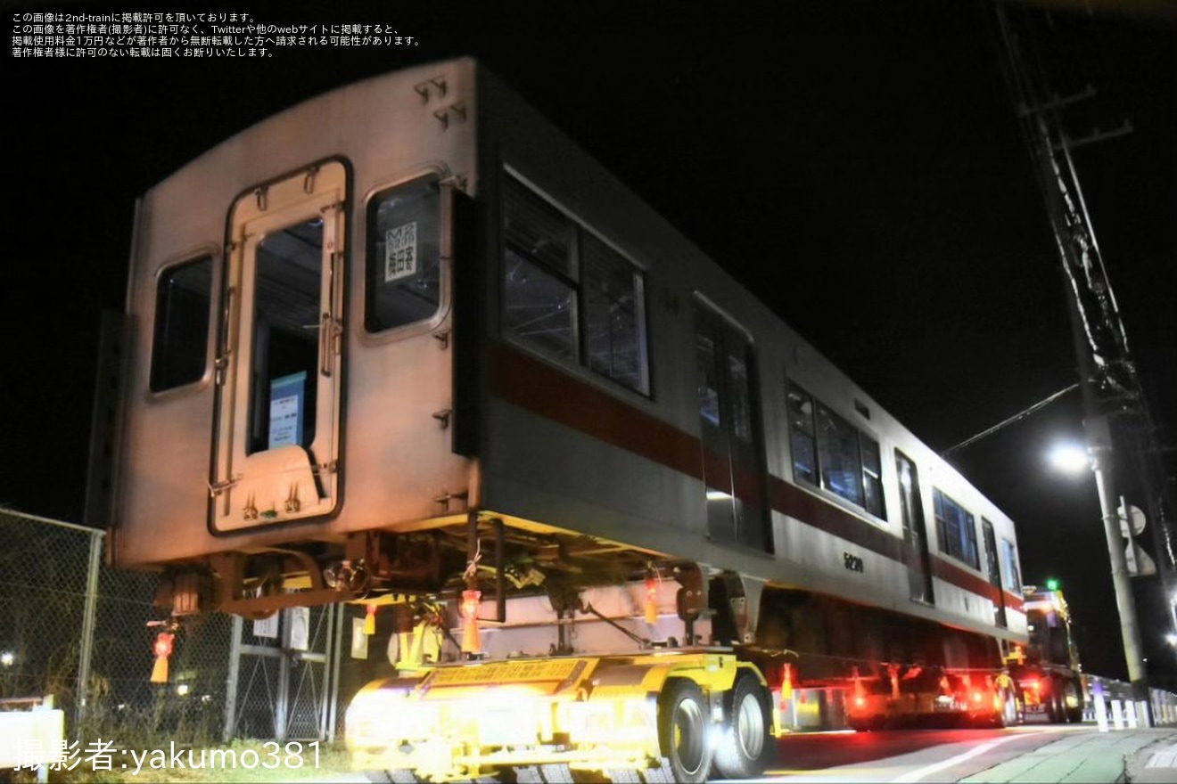 【山陽】5000系5008Fの中間車2両(5504・5239)がリニューアルの為大阪車輌へ陸送の拡大写真